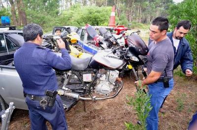 Detectaron desarmadero de motos en el Parque Burnett