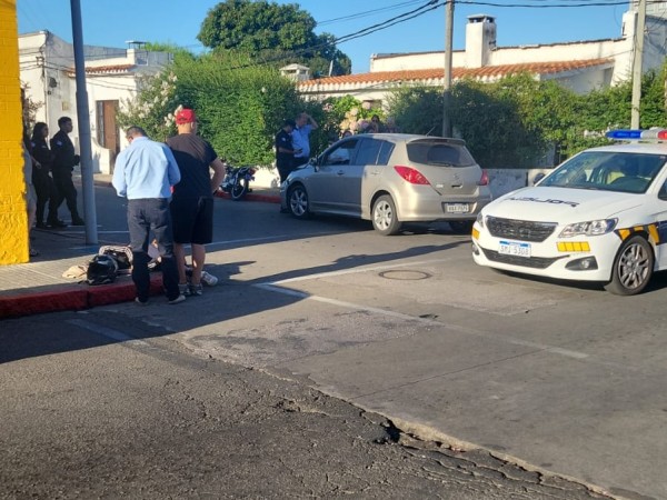 Adolescente fue trasladada a un centro asistencial tras siniestro de tránsito