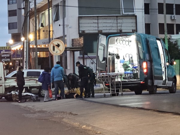 siniestro de transito, sader y salazar, un motonetista, herido,