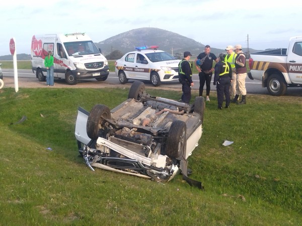 Lesionados, vuelco, ruta 9