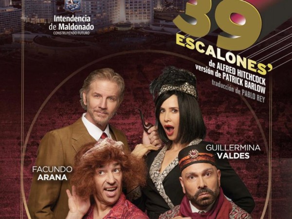 La comedia “Los 39 escalones” se presenta este sábado en Enjoy Punta del Este