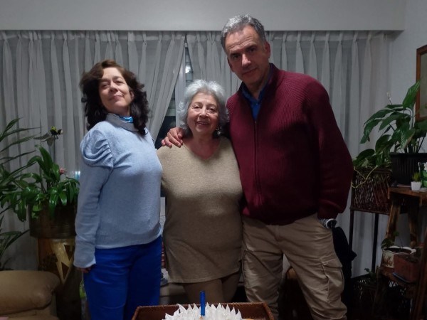 Orsi visitó Maldonado para celebrar el cumpleaños de su suegra